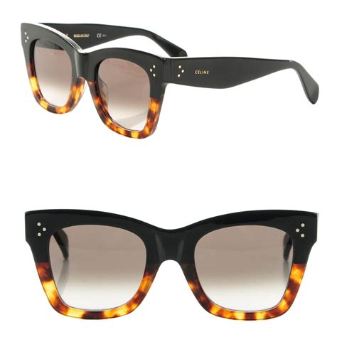 celine 41098 glasses black|CELINE Catherine Sunglasses CL 41098/F/S Black Havana.